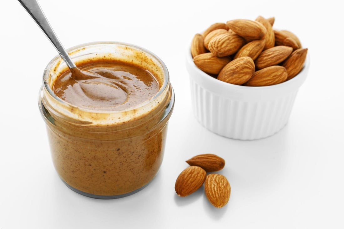 Nut butter vs whole nuts comparison with almond butter and whole almonds