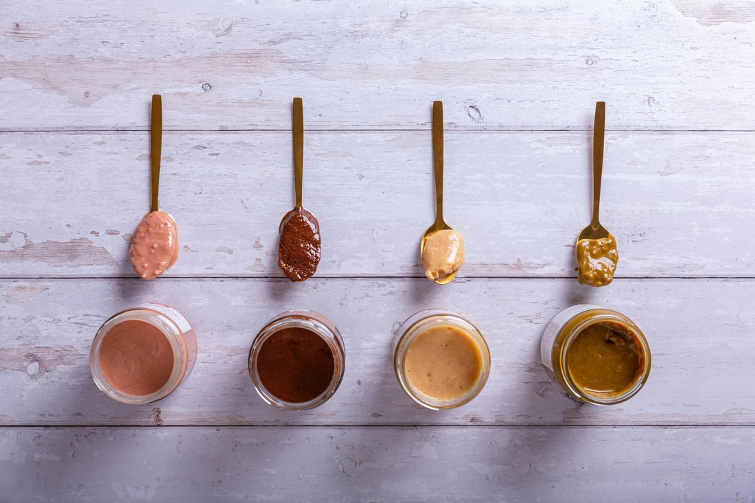  Natural vs raw vs regular nut butter - different nut butters shown side by side