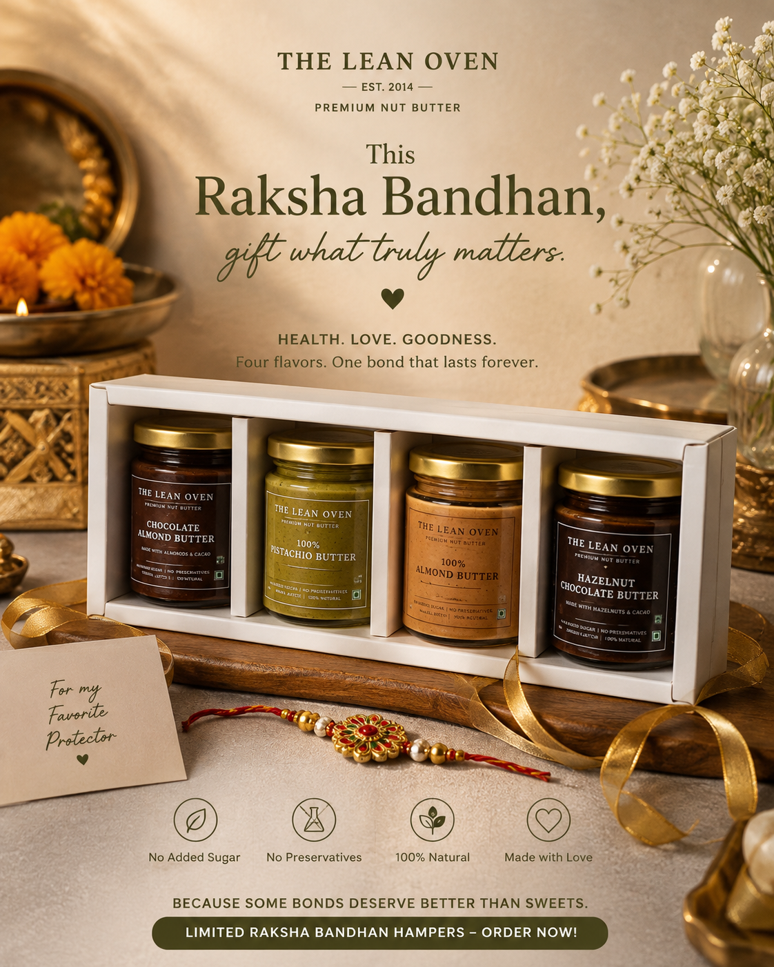 The Reserve - Premium 4-Jar Nut Butter Hamper